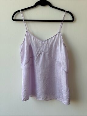 Tibi Lavender Satin Camisole Slip Top